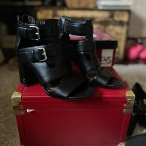 Sam Edelman Black Strappy Heels